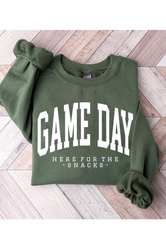 Here For The Snacks Game Day PLUS Sweatshirt