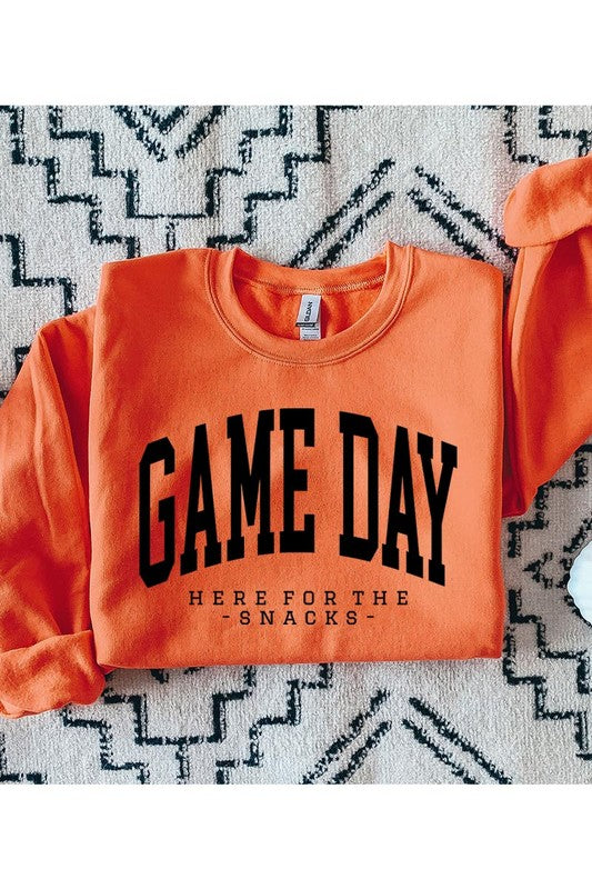 Here For the Snacks Game Day Sweatshirt