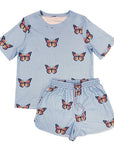 Miss Sparkling | Novelty Printed Waffle Shorts Set