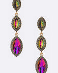 Crystal Drop Statement Earrings