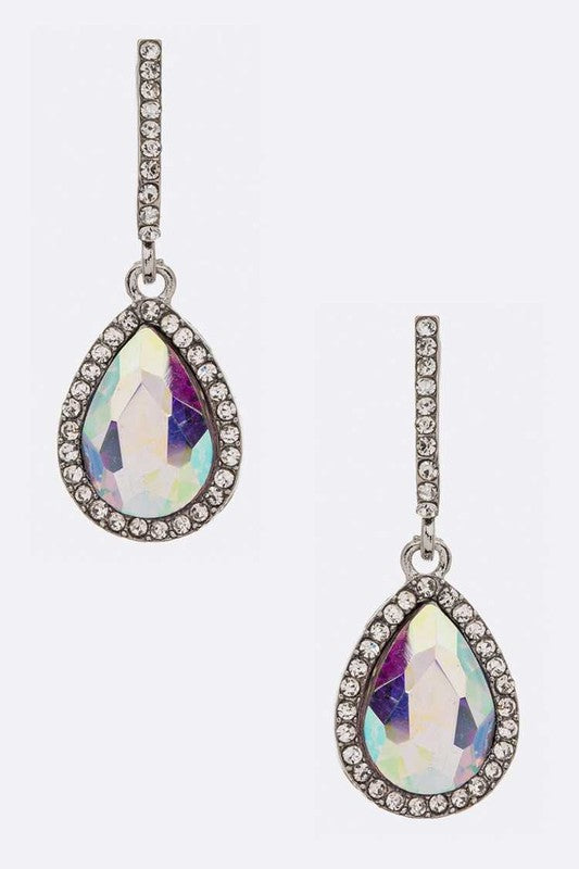 Crystal Pearshape Iconic Earrings