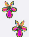 Crystal Flower Iconic Earrings