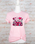 Love Valentine Drinks Graphic Tee