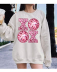 XOXO Faux Sequin Valentines Sweatshirt