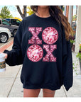 XOXO Faux Sequin Valentines Sweatshirt