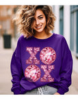 XOXO Faux Sequin Valentines Sweatshirt