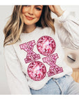 XOXO Faux Sequin Valentines Sweatshirt