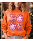 XOXO Faux Sequin Valentines Sweatshirt