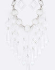 Acrylic Chandelier Statement Necklace Set