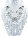 Layered Chandelier Statement Necklace Set