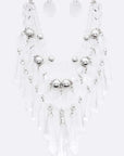 Layered Chandelier Statement Necklace Set