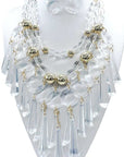 Layered Chandelier Statement Necklace Set