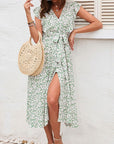 Floral V-neck Dress