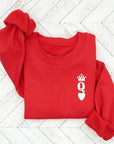 PLUS Queen of Hearts Valentine Sweatshirt