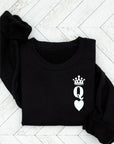 Queen of Hearts Valentine Sweatshirt