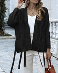 Hope Horizon Black Essence Batwing Sleeve Open Front Cardigan