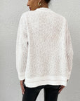 Hope Horizon Warm White Frenchy Marled Knit Cardigan