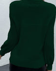 Hope Horizon Green Essence Pearls Beaded Sweater