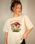 Grow Your Own Way Mushroom Graphic Tee