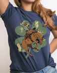 Lucky Bronco St. Patrick's Day Unisex Short Sleeve Graphic Tee