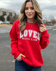 PLUS Loved John 3-16 Red Sweatshirt