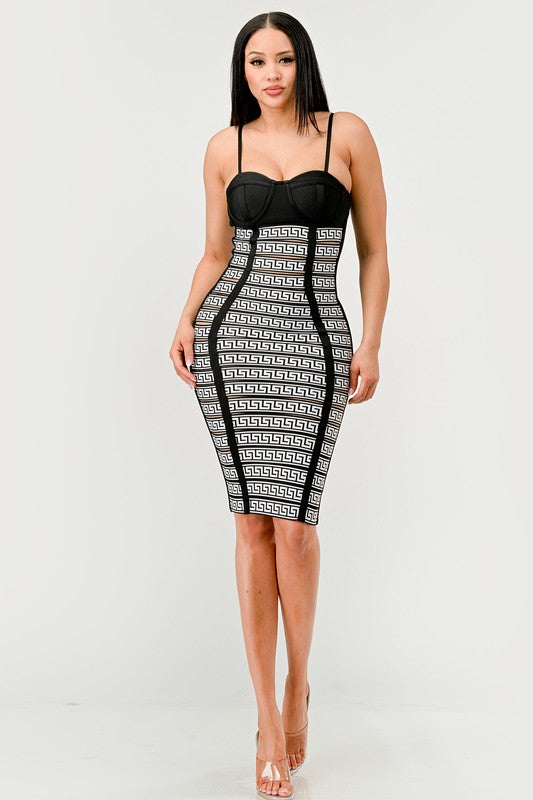 Athina Maze Enigma Bodycon Dress