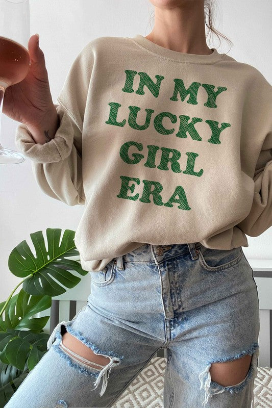 In My Lucky Girl Era St Patrick Graphic Sweatshirt
