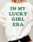 In My Lucky Girl Era St. Patrick's Oversized Sweatshirt