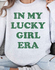 In My Lucky Girl Era St. Patrick's Oversized Sweatshirt