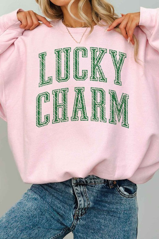 Lucky Charm St. Patrick&#39;s Oversized Sweatshirt