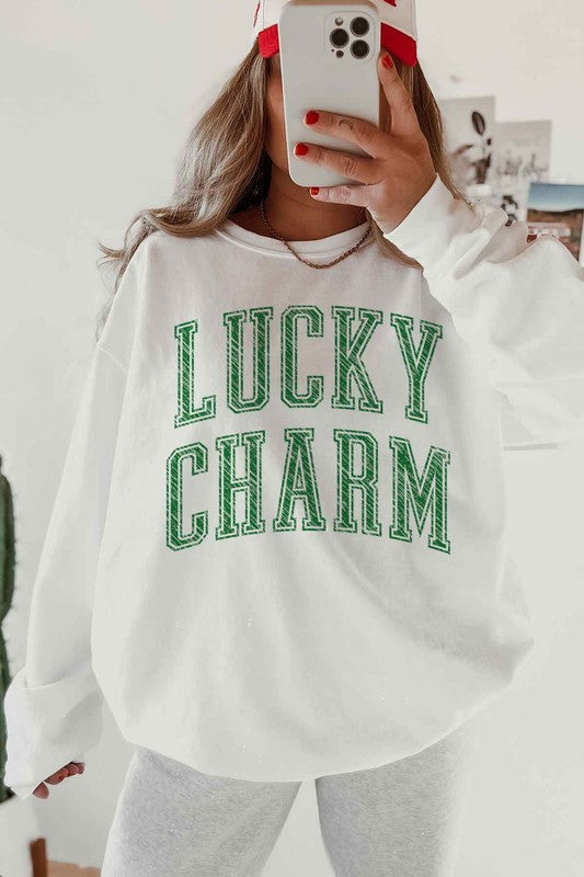 Lucky Charm St. Patrick&#39;s Oversized Sweatshirt