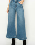 Artemis Vintage High Rise Crop Palazzo Jeans