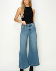 Artemis Vintage High Rise Crop Palazzo Jeans