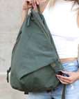 Kai Asymmetric Canvas Backpack