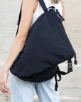 Kai Asymmetric Canvas Backpack