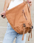 Kai Asymmetric Canvas Backpack