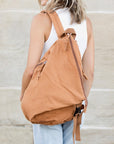 Kai Asymmetric Canvas Backpack