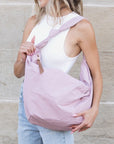 Piper Oversized Nylon Carryall Messenger