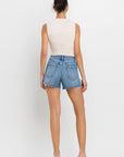 VERVET by Flying Monkey High Rise Side Slit A Line Shorts