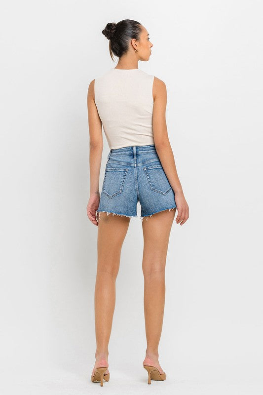 VERVET by Flying Monkey High Rise Side Slit A Line Shorts