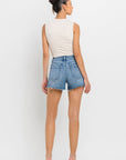 VERVET by Flying Monkey High Rise Side Slit A Line Shorts