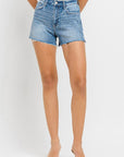 VERVET by Flying Monkey High Rise Side Slit A Line Shorts