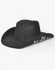 Hotfix Studded Star Iconic Sueded Cowboy Hat