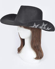 Hotfix Studded Star Iconic Sueded Cowboy Hat