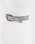 Plus Size Rhinestone Western Engraved Buckle Belt