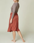 Fabina Bamboo Flared Mid Length Skirt