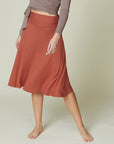 Fabina Bamboo Flared Mid Length Skirt