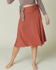 Fabina Bamboo Flared Mid Length Skirt