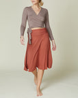 Fabina Bamboo Flared Mid Length Skirt