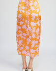 Emory Park Ruched Maxi Skirt with Waist Drawstring